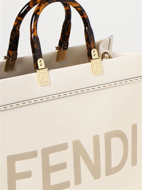 fendi white tote bag|fendi tote bag 2020.